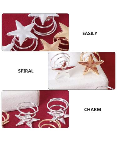 20Pcs Spiral Hairpins - Stars & Swirls Twisted Hair Clips | Bridal Wedding Accessories - Buy Online on GoSupps.com