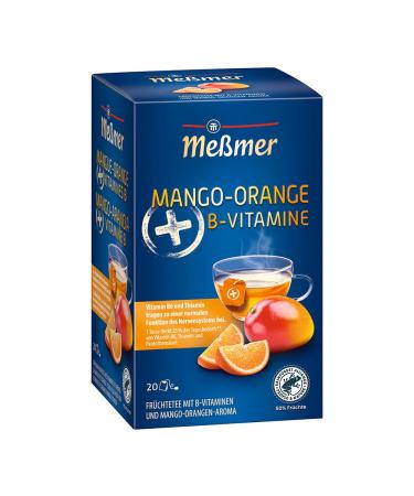 Meßmer PLUS Tea | Mango-Orange + B Vitamins | 20 tea bags | Gluten-free | Lactose-free | Vegan Mango-Orange + B Vitamins - Buy Online on GoSupps.com