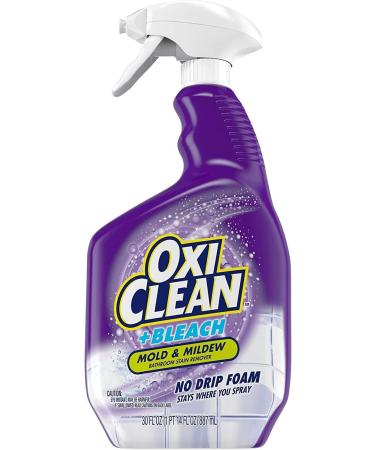 OxiClean Plus Bleach No Drip Foam - Mold & Mildew Bathroom Stain Remover (30 oz Pack of 4) | Best International Shipping - Buy Online on GoSupps.com