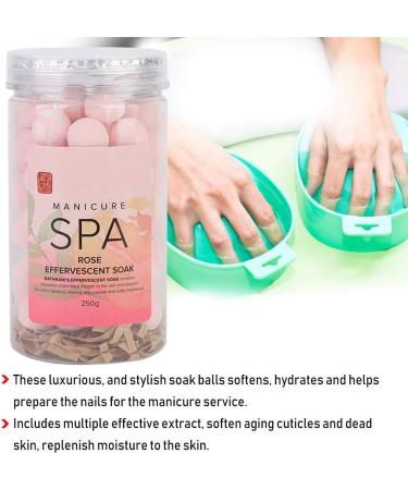 Rose Nail Manicure SPA Effervescent Soak Ball - Remove Dead Skin, Moisturize, and Soften Cuticles for a Perfect Manicure - Buy Online on GoSupps.com