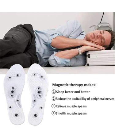 Magnetic Acupressure Insoles for Pain Relief | Cuttable Foot Massage Inserts for Men & Women - Thin Reflexology Soles - Buy Online on GoSupps.com