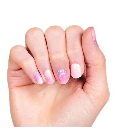 Color Street Star-Crossed Pink Nail Strips with Moon and Star Accents - Buy Online on GoSupps.com