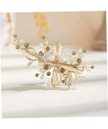 Holiday Decorations Bride Hair Clip Wedding Hair Clip Flower Wedding Hair Piece For Bride Hair Comb Barrette Bridal Hair Accessories Gold - Buy Online on GoSupps.com