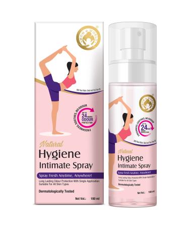 Mom & World Natual Hygiene Intimate Spray Dermatologically Tested Upto 24 Hours Odour Protection 100 ml