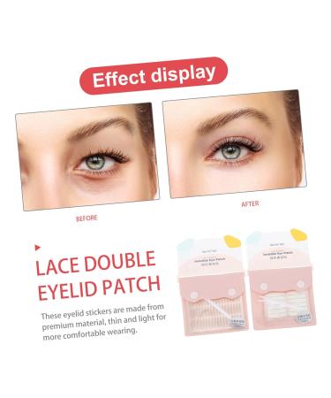 Mikinona 2 Lace Double Eyelid Sticker Invisible Double Eyelid Tape Double Side Tape Two Sided Tape Eye Shaping Makeup Supplies Natural Eyelid Patch Beauty Supplies The Pet Single Sided Tool 8x6.5cm As Shown 1 - Buy Online on GoSupps.com