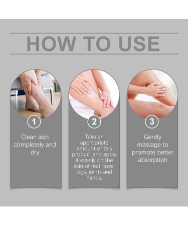 Foot Cream - Natural Moisturizing Body Balm with 3.4oz Size Feet Hydration Skin Repair with Smooth Texture Skincare Nourishing Formula Daily Comfort for Travel Workout - Buy Online on GoSupps.com
