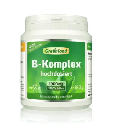 B complex 50 high dose 180 tablets-all vitamins of the B group.For nerve and impersonal system (B6) energy (B12) skin and hair (B7).Without artificial additives.Without genetic technology.Vegan. - Buy Online on GoSupps.com