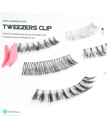 FRCOLOR 15 Pcs False Eyelash Tools Set - Mascara Clips Tweezers & Comb - Pink Makeup Essentials for Perfect Lashes - Buy Online on GoSupps.com