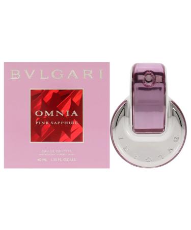 Bvlgari Women's Eau De Toilette Perfume Omnia Pink Sapphire 1.35 Ounce Multi 1.35 Ounce (Pack of 1)