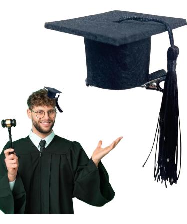Aizuoni Graduation Hats Doctoral Hat Headband Graduation Dress up Photo Decoration Supplies Hat Inserts Graduation Accessories for Kids Adults Black - Buy Online on GoSupps.com