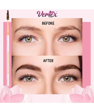 Vertex Eyebrow Brush Spoolie Comb - Perfect for Blending Brow Pomade & Enhancing Lashes | Buy Online Internationally - Buy Online on GoSupps.com
