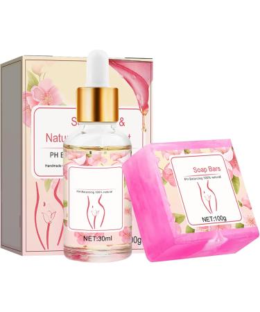 Yoni Wash for Women's Balance Eliminates Solid Soap Bars of Odor 100g Yoni 30ml Feminine Oil. - Buy Online on GoSupps.com