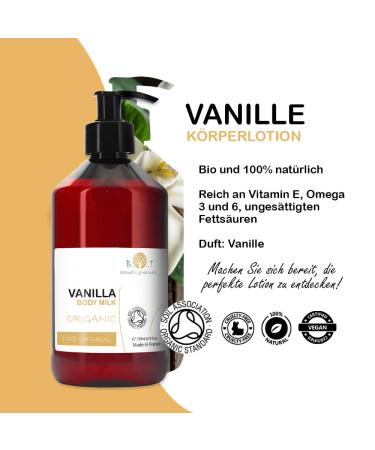 Bio Body Milk 250ml - Moisturizing & Protective with Organic Vanilla | Aloe Vera Shea Butter & Glycerin for Ultimate Hydration - Buy Online on GoSupps.com