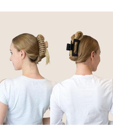 Zou.Rena Large Claw Clip Variety Pack - Non-Slip Hair Clips for Women - Neutral - 8 Pieces - Buy Online on GoSupps.com