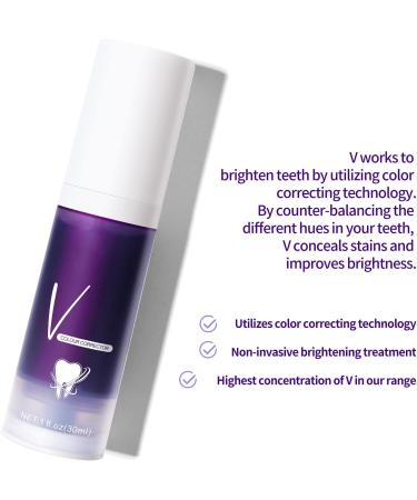 2 Pack Purple Toothpaste for Teeth Whitening - Conceals Stains, Improves Brightness - 2PACK - Buy Online on GoSupps.com