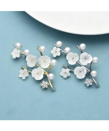 Pin Jewelry Gifts for Women Ladies Fashion Accessories Ladies Elegant Natural Shell Flower Brooch Brooch Plum Shape Party Banquet Brooch Brooches & Pins - Buy Online on GoSupps.com