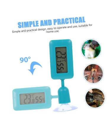 Frcolor Digital Reptile Hygrometer for Leopard Gecko Tanks - Suction Cup ABS 10x3x1.5cm - Ideal for Reptile Terrariums & Aquariums - Buy Online on GoSupps.com