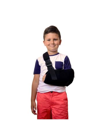 Soles Pediatric Arm Sling with Padded Shoulder Strap  Black  Small Small (Pack of 1)