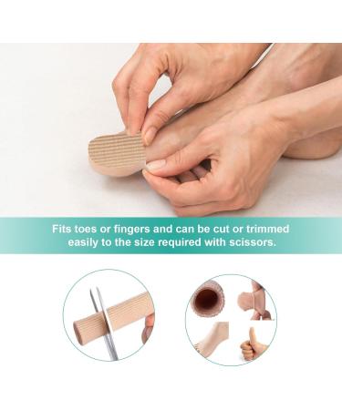 MQUPIN Gel Toe Caps Sleeves - Cuttable Toe Tubes & Protectors for Corns Blisters Calluses - Comfortable Foot Care Solutions for All Sizes - Buy Online on GoSupps.com
