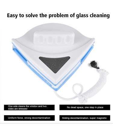 Window Cleaner Magnetic Double-Side Glass Cleaner Wiper Window Cleaning Tool Brush for Double Glazed Window Thickness 3-12Mm (3 8mm) - Buy Online on GoSupps.com