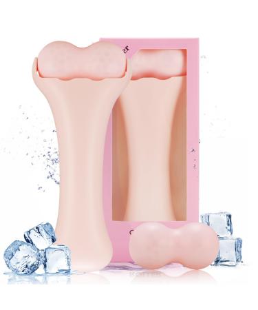 Facials Ice Roller Ice Roller for Face/Body/Neck Face Roller Massager for Daily Beauty Skin Care #3 Pink