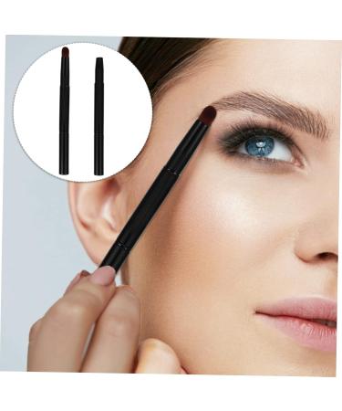FRCOLOR 4pcs Retractable Eyebrow Brush Set - Portable Cosmetic Eyeliner & Eye Brow Shaping Kit - Travel-Friendly Mini Beauty Brushes (Black 2pcs - Buy Online on GoSupps.com