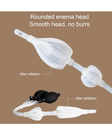 Silicone Enema Douche Bulb - Dual Side Openings Inflatable Double Bulb for Health Care | International Shipping - Buy Online on GoSupps.com
