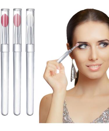 Silicone Lip Brush With Lid Lip Gloss Brush Applicator Silicone Lip Gloss Brush Applicator 3 Reusable Lip Balm Applicator Portable | Silicone Lip Brush Lip Gloss Balm Applicator Eyeshadow Lip - Buy Online on GoSupps.com
