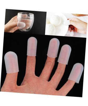 FRCOLOR 5pcs Insulated Silicone Finger Cots - Food Grade Finger Sleeves & Caps for Safe Cooking - Buy Online on GoSupps.com