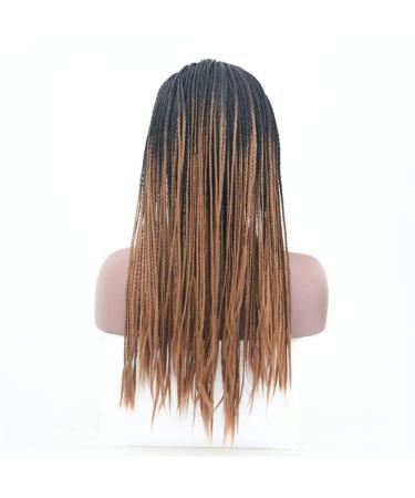 SHIYID Black Brown Synthetic Braided Lace Front Wig - Premium Heat Resistant Fiber Hair Wigs for Women - Shop Now! - Buy Online on GoSupps.com