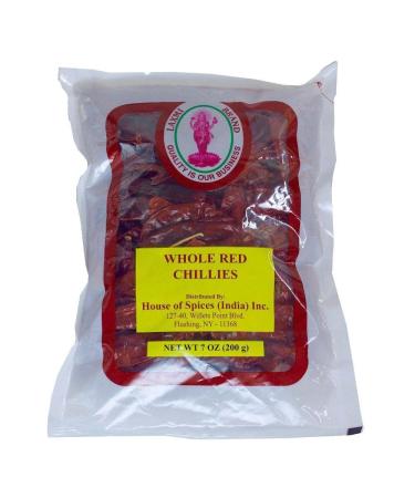 Laxmi Whole Red Chillies for Traditional Indian Cooking - 14oz 14.1 Ounce (Pack of 1)