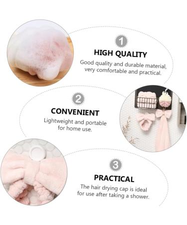 Baluue 2 Sets Dry Hair Towel Set Esponjas Para El Cuerpo Bathroom Supplies Bath Sponge Pink Twisted Yarn - Buy Online on GoSupps.com