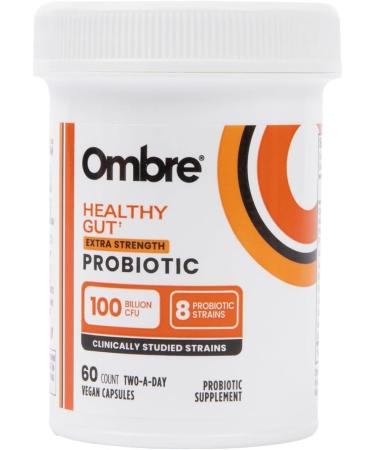 Ombre Healthy Gut Probiotics for Digestive Health - 60 Vegan CAPSULES - Buy Online on GoSupps.com