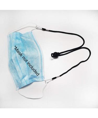 US IN STOCK- Anti-Tightening Mask Holder Extender Strap Comfortable Non-Slip Ear Hook Ear Rope Adjustable Mask Extension Protectors - Relieves The Ears of Pressure and Pain (Black 5Pcs) - Buy Online on GoSupps.com