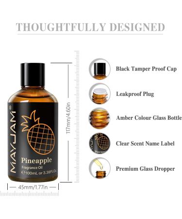 MAYJAM Pineapple Oil 100ml | Premium Fragrance Oil for Diffusers & Aromatherapy | Best Essential Oil for Home & Oil Burners - Buy Online on GoSupps.com