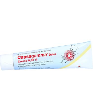Capsagamma Dolor Cream 0.05% - Fast Relief for Pain & Discomfort | 40g - International Shipping Available - Buy Online on GoSupps.com