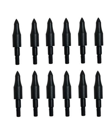 12pcs Custom High Precision 100/125/150 Grain Field Points, 125gr Crossbow Arrow Tips for Bow and Arrow Target Practice, Screw-In Bullet Points for 5/16 Inch Arrows, Hunting Archery Target & Accessories 125 grain field points