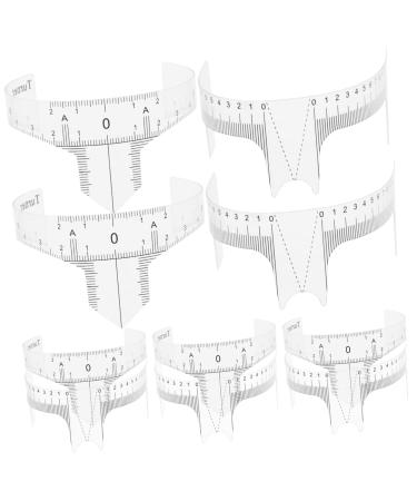 NOLITOY 10pcs Eyebrow Design Ruler Eyebrow Measurer Eyebrow Shape Ruler Measuring Ruler Eyebrow Trimming