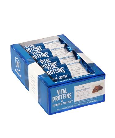 Vital Proteins Protein Collagen Bar - Dark Chocolate Coconut - 12 Bars