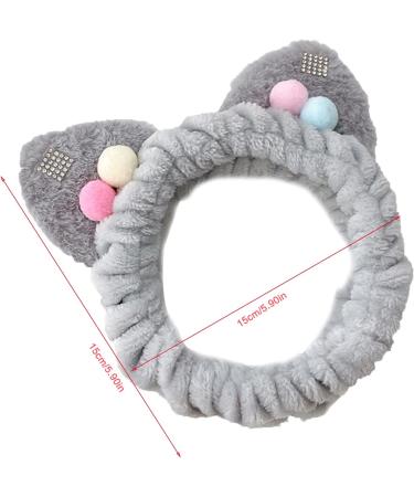 amangul Spa Headband Plush for Ears Headbands Antlers Makeup Hairband -slip Kitten Ear for Head Wrap Elastic Headbands fo(5) - Buy Online on GoSupps.com