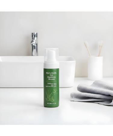 Body Hair Removal Cream For Men | 60ml Natural Hair Removal Lotion - Natural Removal for Men Cheek Armpit Arm Leg Thigh Face Zone Bikini Dad Boyfriend - Buy Online on GoSupps.com