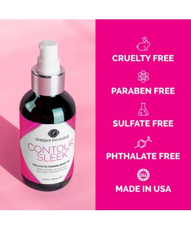 Contour Sleek Cellulite Smoothing Oil - Intensive Anti-Cellulite & Skin Tightening Body Oil with Gotu Kola - Natural Detox Oil for Cupping Massage & Lymphatic Drainage - Buy Online on GoSupps.com
