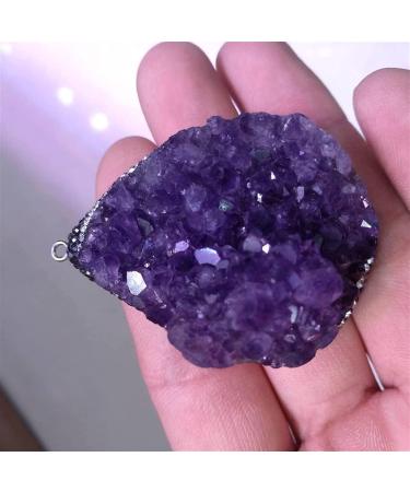 Amethyst Rough Stone Natural Amethyst Pendant Cluster Crystal Specimen 1pc - Buy Online on GoSupps.com