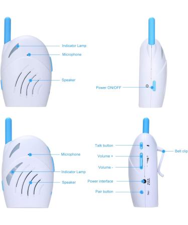 Splenssy Audio Baby Monitor - 2.4GHz Wireless Digital Audio, Two-Way Talk, Cry Detector | Portable & Sensitive Transmission - Buy Online on GoSupps.com