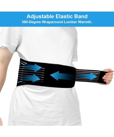 Magnetic Back Support Belt for Lower Back Pain Relief | Tourmaline Lumbar Support for Herniated Disc & Sciatica - Large - Buy Online on GoSupps.com