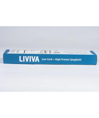 LIVIVA Low Carb High Protein KETO Spaghetti Pasta - 27g of Protein 8g Net Carbs Diabetic-Friendly - Made with Pea Protein Mulberry Leaf and Konjac (Pack of 2) 225g (Pack of 2) - Buy Online on GoSupps.com