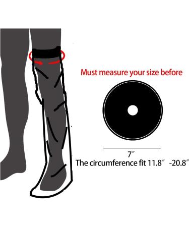 Lizusidtsy Waterproof Cast Cover Leg Adult Full Leg Shower Protector Watertight Protection for Foot Ankle Knee Wound - Buy Online on GoSupps.com