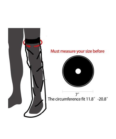 Pzhoais Waterproof Cover Leg Adult Full Leg Shower Protector Watertight Protection for Foot Ankle Knee Wound - Buy Online on GoSupps.com