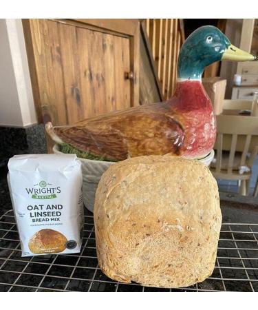 Wright's | Oat & Linseed Bread Mix 5X500g | white baker's quality flour with pinhead oats | For Machine or Hand Baking | Baking Success Guaranteed | Suitable for Vegetarians - Buy Online on GoSupps.com