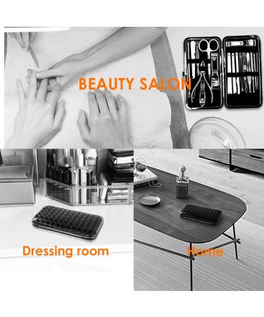 UOWGA 17 Piece Manicure Pedicure Set - Stainless Steel Nail Grooming Tools Kit with Cuticle Remover and Travel Case - Ideal Gift for Men/Women - Buy Online on GoSupps.com